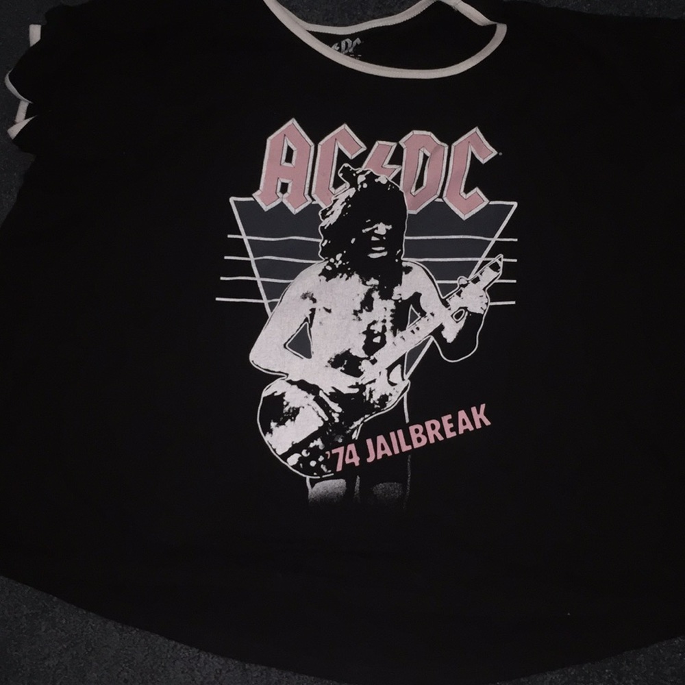 ac/dc ‘74 jailbreak crop top